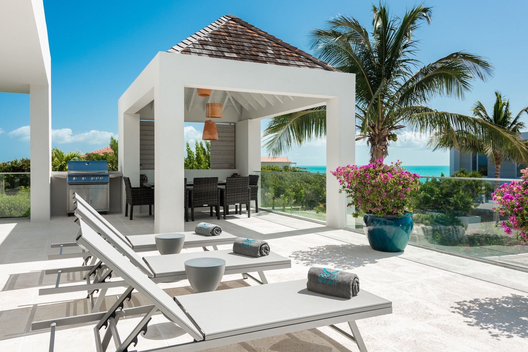 Blue villa photo.